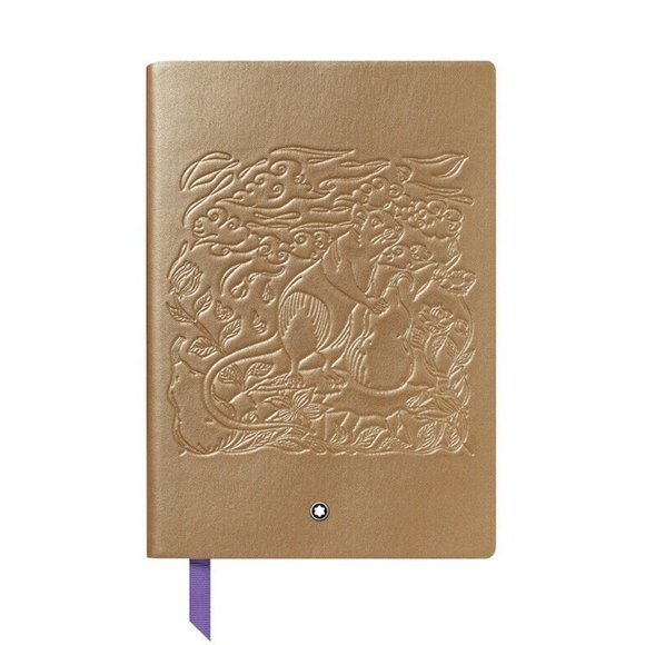 Montblanc Notebook #146 Chinese Zodiac Rat Premium Paper Lined Gold Cut Notebook
